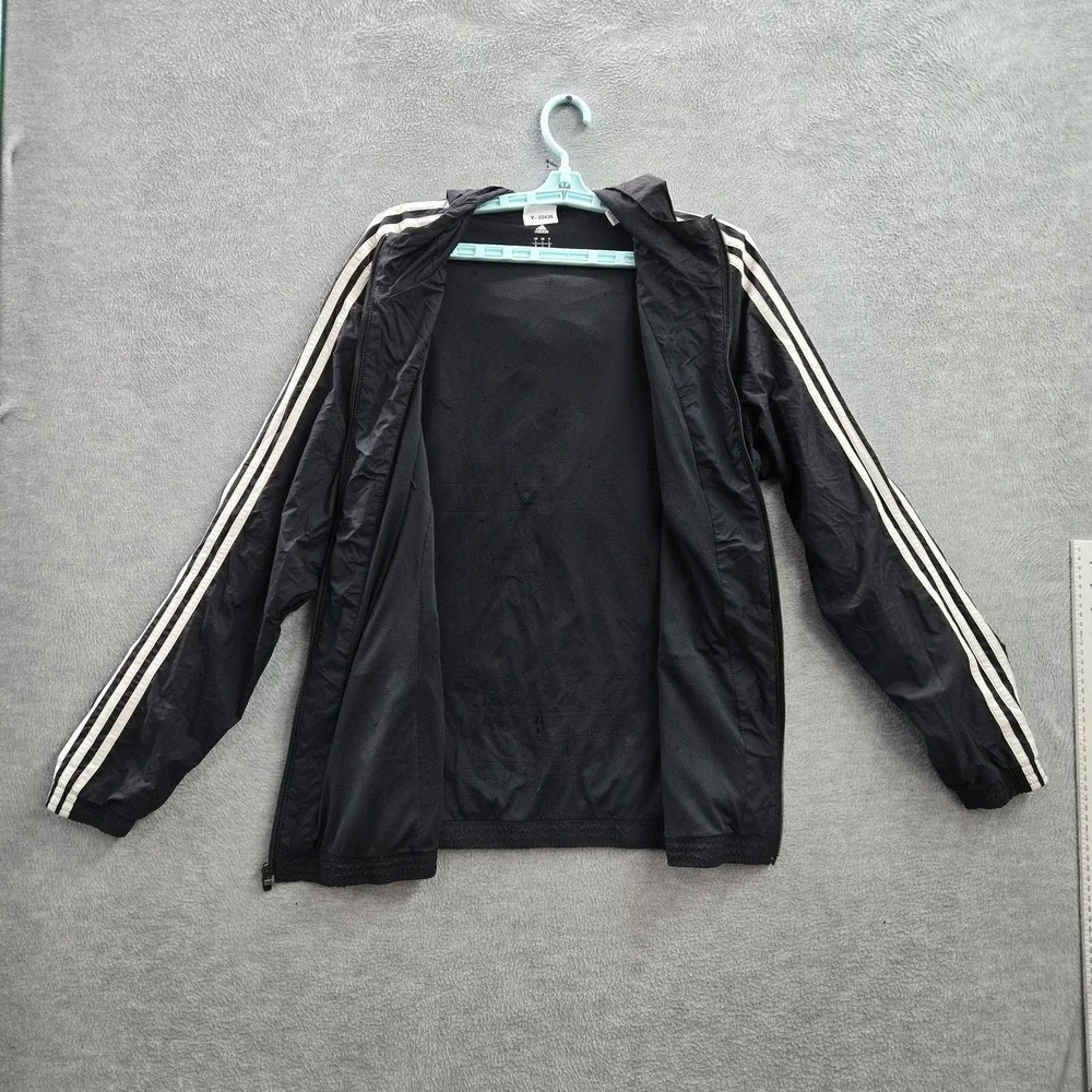 Adidas Men Jacket L Black‎  Nylon Polyester Track Jacket Gorpcore Logo